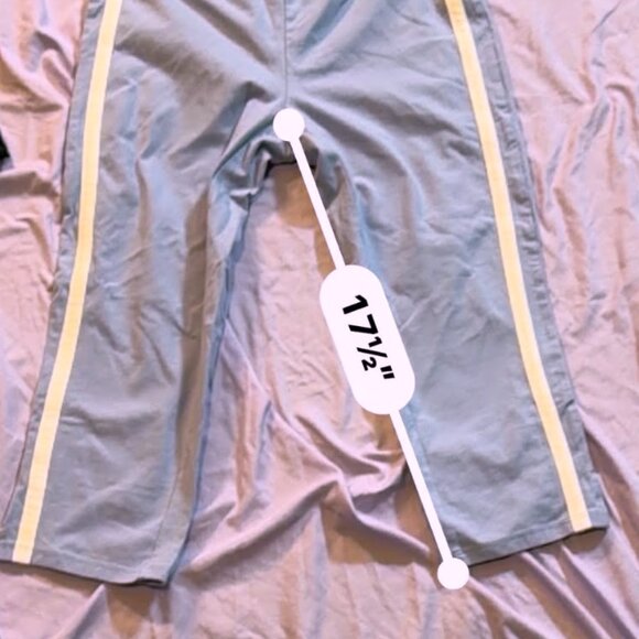 TWO Pairs of Urban Outfitters Jogger/Legging style Capris, Lt Bl & Blk, SMALL - Picture 10 of 13